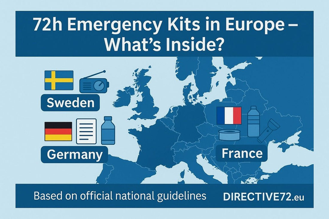 What Should a 72-Hour Emergency Kit Contain? A Comparison of Sweden, Germany, and France