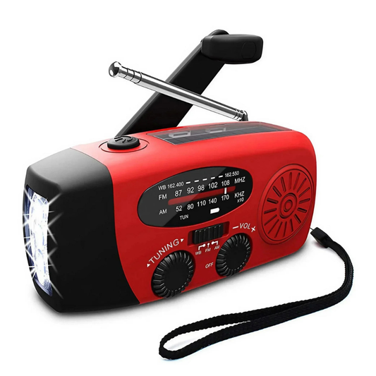 Emergency Radio – Solar, Hand-Crank, USB