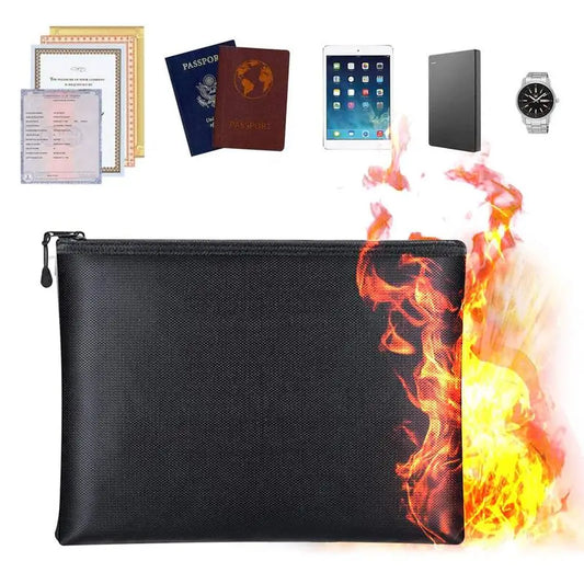 Water and fireproof document bag for 72h emergency preparedness in Europe